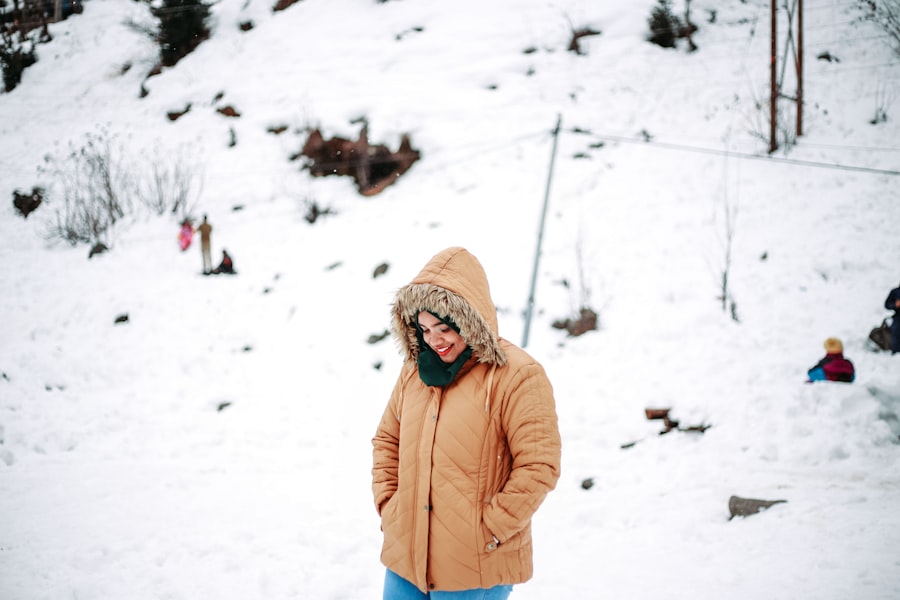 Winter hiking outfit