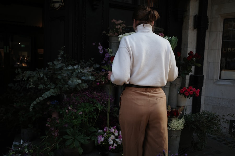 Photo brown womens trousers