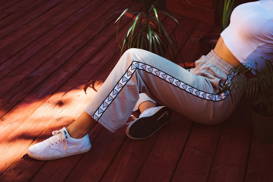 Photo white mens pants