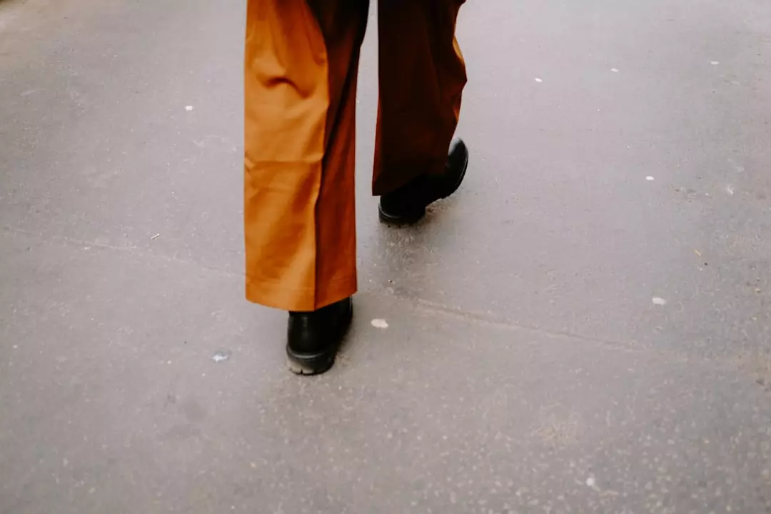 Photo brown womens trousers