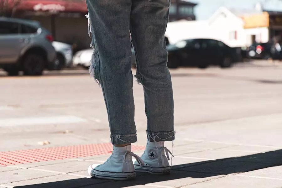 gray mens pants
